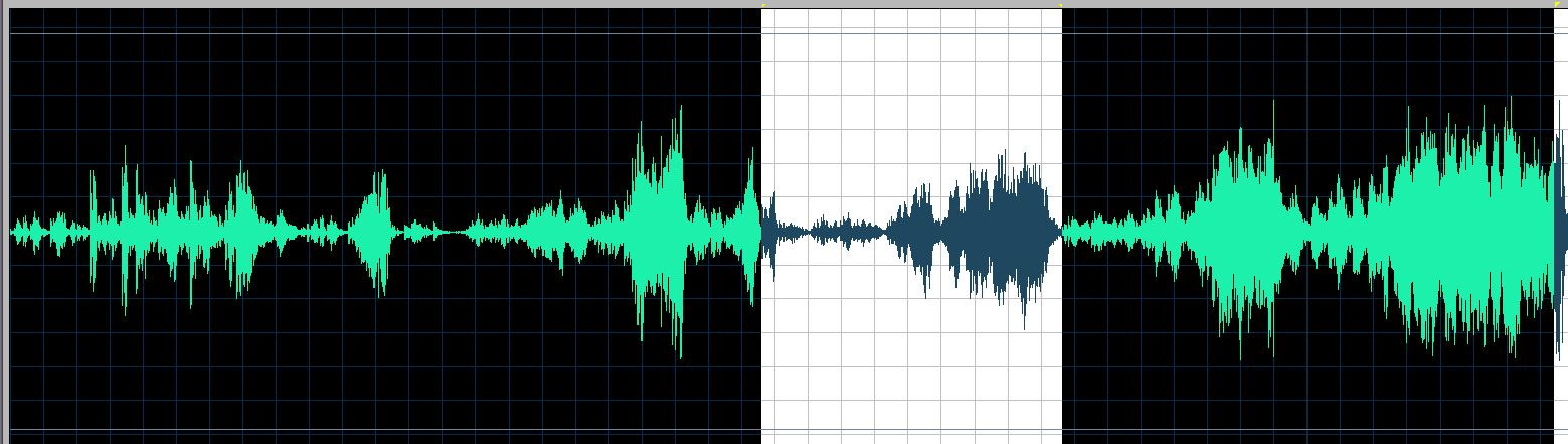 Kissin waveform (Track 7)